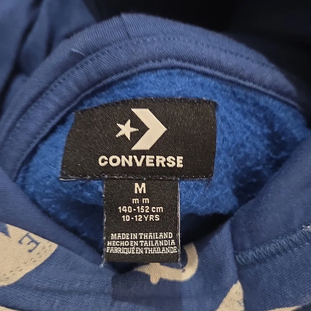 Converse Blue Logo Hoodie Youth Size